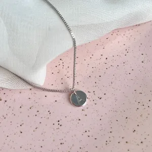 COLAR MINI MEDALHA DE LETRA - A