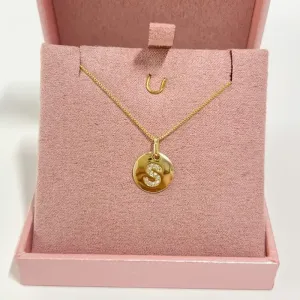 COLAR MINI MEDALHA DE LETRA - S