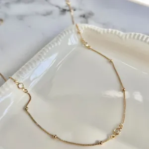 COLAR TIFFANY 7 PEDRAS 85CM