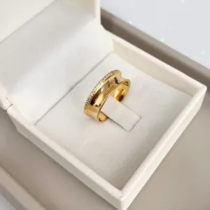 ANEL ALIANÇA MEIA CANA COM MICRO ZIRCONIAS