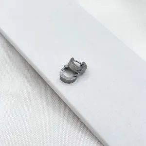 BRINCO AÇO INOX ARGOLA MASCULINA 1CM