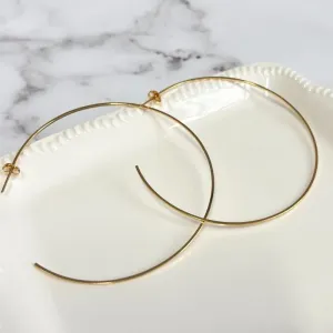 BRINCO ARGOLA FIO QUADRADO  8CM