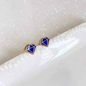 BRINCO DIAMANTE RESINADO AZUL