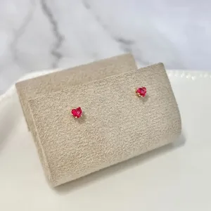 BRINCO MINI CORAÇÃO PEDRINHA - CONSULTAR CORES