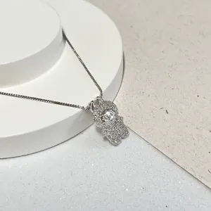 COLAR CRAVEJADO LABUBU - CRISTAL