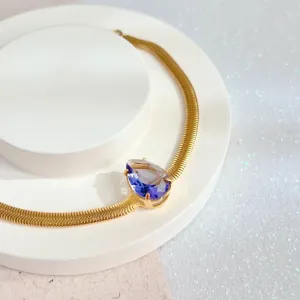 PULSEIRA FIO ALEMÃO COM PEDRA GOTA