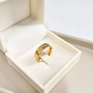 ANEL ALIANÇA 6MM COM FRISO