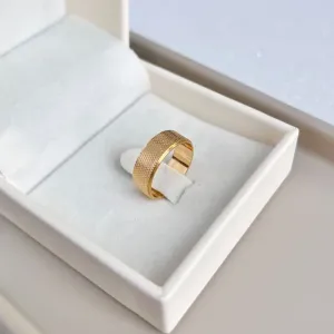 ANEL ALIANÇA 6MM COM PONTILHADOS