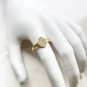 ANEL CHUVEIRINHO OVAL DE MICRO ZIRCONIA