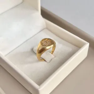 ANEL DEDINHO ESTRELA CRAVEJADA