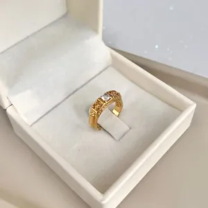 ANEL MASCULINO INFANTIL AJUSTÁVEL PEDRA CRISTAL