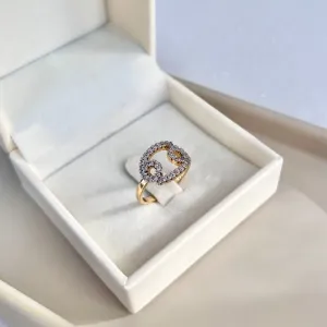 ANEL SIGNO CÂNCER CRAVEJADO