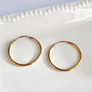 BRINCO ARGOLA 2,5CM FIO FECHO DE ENGATE DIFERENCIADO