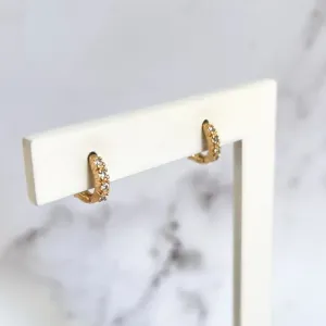 BRINCO ARGOLA ARTICULADA ZIRCONIA FRENTE/VERSO