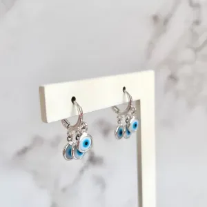 BRINCO ARGOLA CLICK COM 3 OLHO GREGO