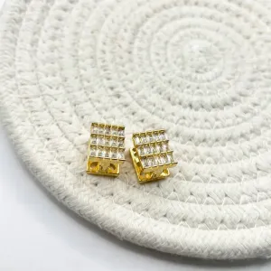 BRINCO ARGOLA QUADRADA ARTICULADA BAQUETES