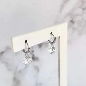 BRINCO ARGOLA ARTICULADA COM 1 ZIRCONIA 8MM