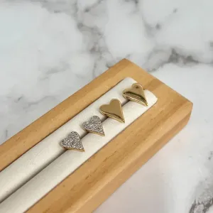 DUPLA PINO CORAÇÃO LISO E CRAVEJADO