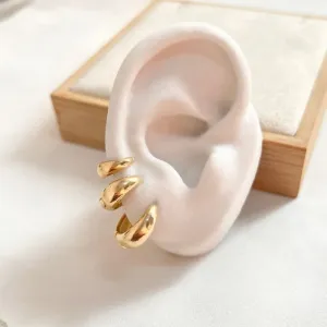 TRIO ARGOLA ARTICULADA GOTA LISA