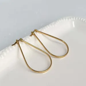 BRINCO ARGOLA GOTA FIO DE ENCAIXE