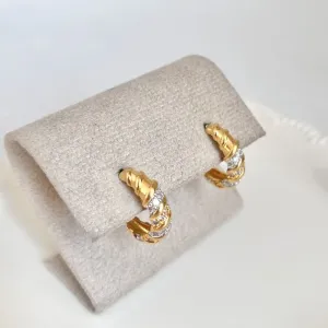 BRINCO ARGOLA PINO GRANDE CROASSAN COM ZIRCONIAS