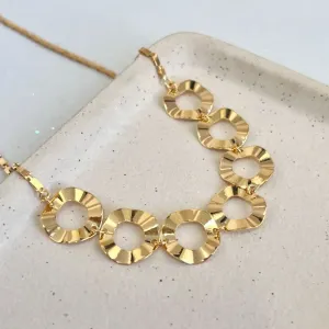 COLAR CHOKER CÍRCULOS MARTELADOS