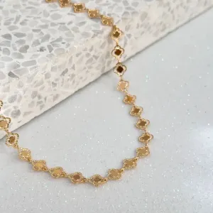 COLAR CHOKER MINI TREVOS 45CM