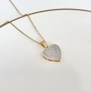 COLAR CORAÇÃO CRAVEJADO