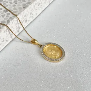 COLAR MEDALHA OVAL JESUS CRISTO