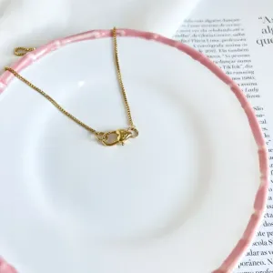 COLAR VENEZIANA COM FECHO CORAÇÃO 45CM