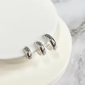 TRIO BRINCOS ARGOLA ARTICULADAS LISAS TRADICIONAIS