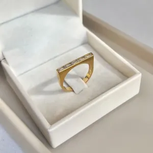 ANEL 4 BAGUETES CRISTAL