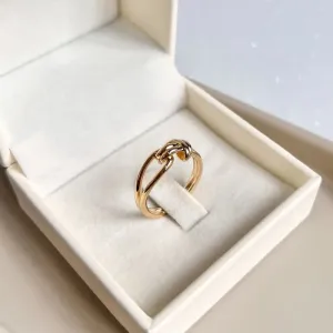 ANEL AJUSTÁVEL FIO DUPLO LISO NÓ