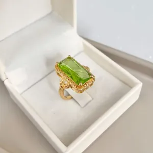 ANEL PEDRA VERDE CLARA