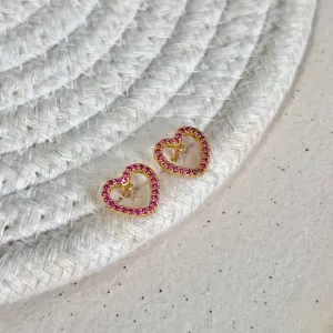 BRINCO CORAÇÃO VAZADO CRAVEJADO