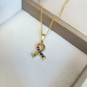 COLAR SÍMBOLO AUTISMO 45CM