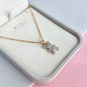 COLAR URSO TED CARVEJADO - VENEZIANA 45CM