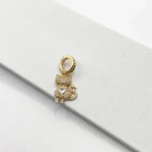 PINGENTE GATO CRAVEJADO