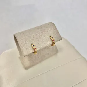 BRINCO ARGOLA ARTICULADA COM ESTRELAS COLORIDAS