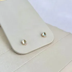 BRINCO PEDRA REDONDA ACQUA 5MM