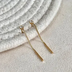 BRINCO PÊNDULO CORRENTE E PALITO 4CM