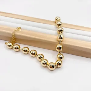 PULSEIRA BOLAS 8MM COM MINI CANUTILHO DE SEPARAÇÃO