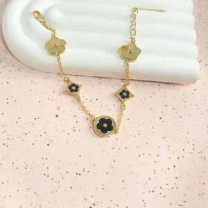 PULSEIRA INPIRAÇÃO LOUIS VUITTON - PRETA