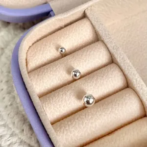 TRIO BRINCO DE BOLINHAS 4MM - 3MM - 2MM