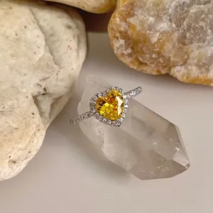 ANEL CORAÇÃO VIRGÍNIA - YELLOW FANCY/AMARELO