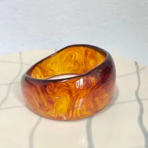 BRACELETE ACRÍLICO MARROM