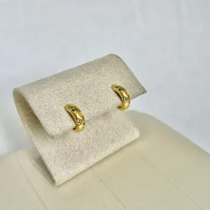 BRINCO ARGOLA ARTICULADA PONTOS COLORIDOS