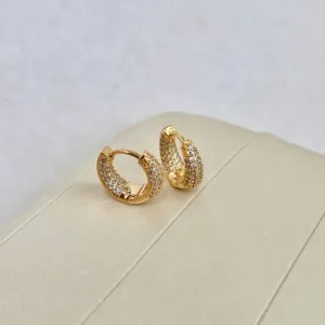 BRINCO ARGOLA CRAVEJADA DENTRO E FORA