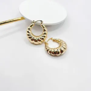 BRINCO ARGOLA CROASSAN COM FECHO ITALIANO