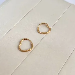 BRINCO AROLGA FIO ENCAIXE CORAÇÃO